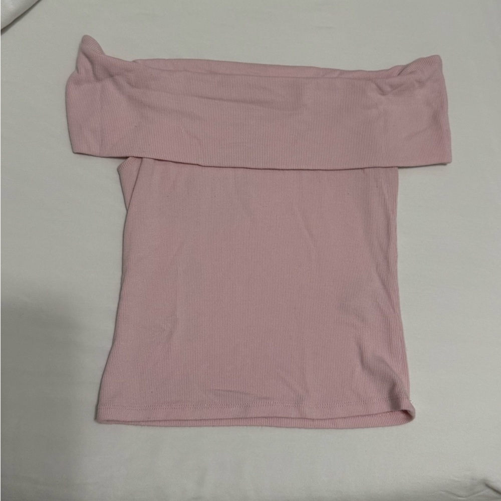 Garage Pink Off-Shoulder Top